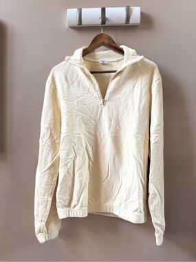 Men's Quarter-Zip Pullover Sweater - yellow